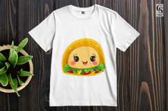 Cute Kawaii Taco Clipart PNG Sublimation Product Image 3
