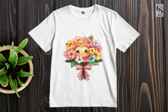 Kawaii Flower Cute Floral Clipart Sublimation PNG Product Image 3