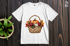 Strawberry and Pumpkin Basket Clipart PNG Product Image 2