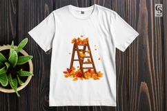 Autumn Wooden Ladder Clipart PNG Product Image 2