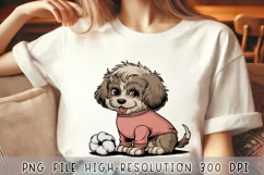 Cute Shih Tzu Puppy, Adorable Dog Illustration, Pet Lover Product Image 1