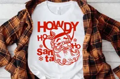 Western Santa SVG Designs | Howdy Santa & Yeehaw Christmas Product Image 8