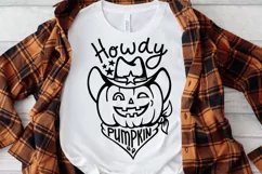Halloween Cowboy Cut file Howdy Pumpkin Cowboy SVG tshirt Product Image 8