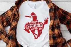 Cowboy Christmas SVG Merry Christmas Happy Holidays! Product Image 4