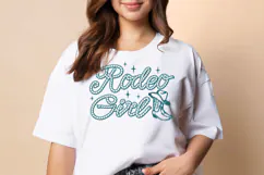 Rodeo Girl SVG Rodeo Rope Western Cowgirl boot Clipart Cowbo Product Image 4