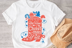 Cowboy Christmas SVG cut file Happy Howdy Printable design Product Image 7