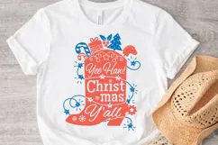 Cowboy Christmas SVG cut file Happy Howdy Printable design Product Image 7