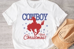 Western Christmas Bundle Cowboy &amp; Cowgirl Holiday Quotes SVG Product Image 2