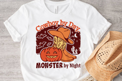 Halloween Cowboy boots Pumpkin Halloween Monster T-shirt svg Product Image 7