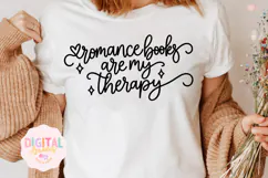 Romance Books Are My Therapy SVG PNG Product Image 1