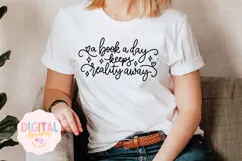 A Book A Day Keeps Reality Away SVG PNG Product Image 1
