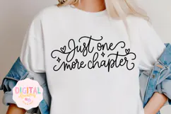 Just One More Chapter SVG PNG Product Image 1