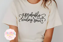 Probably Reading Smut SVG PNG Product Image 1