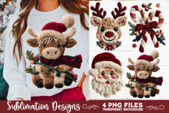 Latch Hook Yarn Christmas Sublimation PNG designs Product Image 12