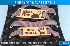 Shoe Lace Charms laser cut, Custom Shoelaces Tag, Boot Charm Product Image 1