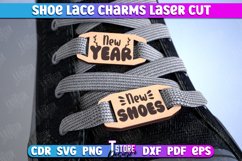 Shoe Lace Charms Laser Cut Bundle, Wooden Shoe Accessories Product Image 11