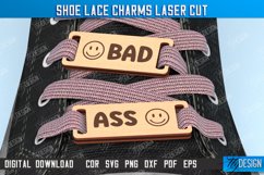 Shoe Lace Charms laser cut, Custom Shoelaces Tag, Boot Charm Product Image 1