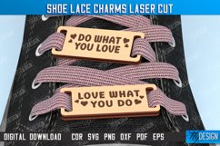 Shoe Lace Charms laser cut, Custom Shoelaces Tag, Boot Charm Product Image 1