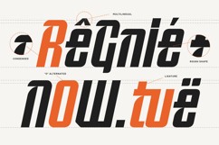 Sholedax - Modern Condensed Italic Racing Font Product Image 3