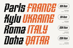 Sholedax - Modern Condensed Italic Racing Font Product Image 6