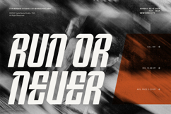 Sholedax - Modern Condensed Italic Racing Font Product Image 9