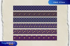 Shooting Star with Vintage Color Seamless Pattern Stripe Product Image 1