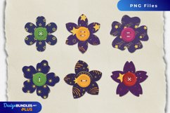 Shooting Star with Vintage Color Seamless Pattern Button Product Image 1