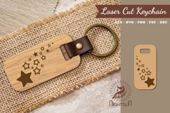 Shooting Stars Laser Cut Keychain Product Image 1