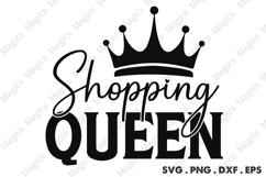 Shopping Queen SVG, Black Friday SVG, Shopping Svg Product Image 1