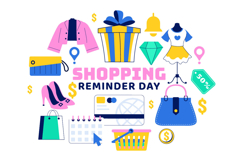 10 Shopping Reminder Day Illustration Product Image 4