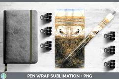 GorgeousShorebirds Sunset Pen Wrap design.