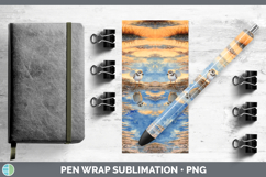 GorgeousShorebirds Sunset Pen Wrap design.
