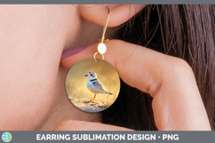 GorgeousShorebirds Sunset Round Earrings design.
