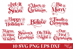 Christmas Quotes SVG Pack Product Image 2