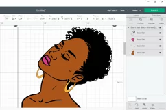 Short Hair Black Woman SVG Cut File Melanin SVG