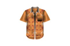 Short sleeve flannel realistic shirt textile indonesia batik Product Image 1
