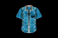 Short sleeve flannel realistic shirt textile indonesia batik Product Image 2