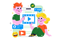 10 Short Video and Reels Illustration Product Image 4