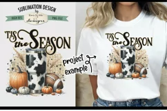 Tis Season Cow Print Cup | PNG Design for Sublimation DTF Product Image 4