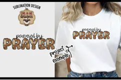 Powered by Prayer | Cow Print PNG For Shirts Totes and More Product Image 2