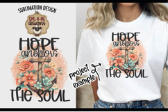 Hope Anchors The Soul | PNG Design For Shirts, Totes &amp; More Product Image 1