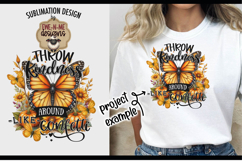 Throw Kindness Confetti Fall Butterfly | Sublimation PNG Product Image 3