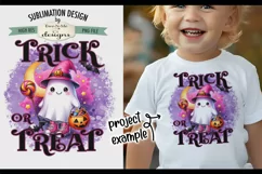 Cute Ghost with Pink High Tops | Trick or Treat PNG Design Product Image 4