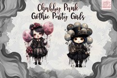 Chubby Punk Gothic Party Girls Sublimation Cliparts Product Image 4