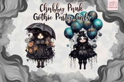 Chubby Punk Gothic Party Girls Sublimation Cliparts Product Image 5