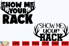 Show Me Your Rack SVG | Funny Hunting SVG | Hunting SVG |PNG Product Image 1