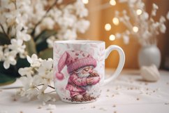 Watercolor Cozy Coffee Lover Gnomes PNG Illustration Clipart Product Image 5