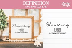 Showering Definition SVG Cut File and Sublimation