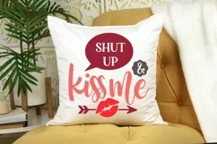 Shut Up And Kiss Me SVG, Valentine's Day SVG Design Product Image 2
