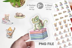 Shy Awkward School Animal Sticker Product Image 1